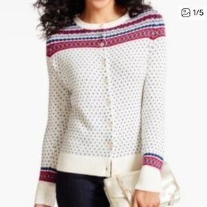 Talbots Fair Isle Wool Blend Cardigan